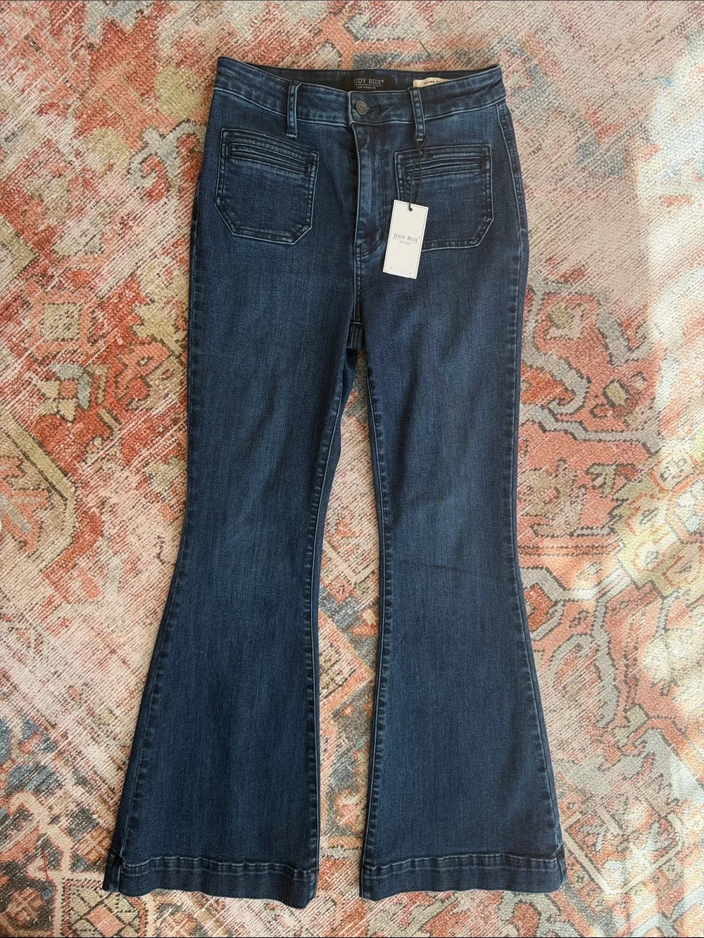 Judy Blue Dark Blue Bootcut Flare Jeans